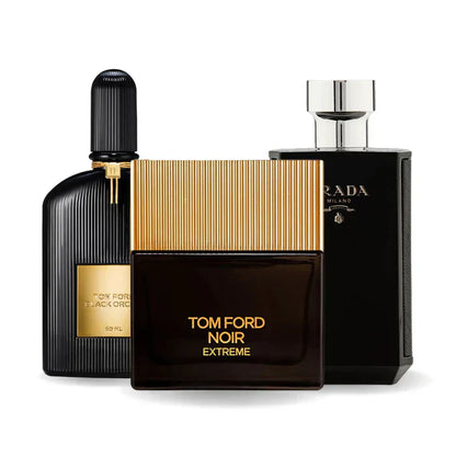 Combo de 3 Perfumes: Tom Ford ORCHIDEA NERA, Tom Ford NOIR EXTREME y Prada L’HOMME PRADA INTENSE - 100ml