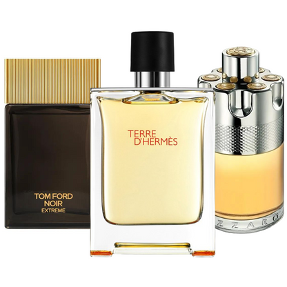 Combo de 3 Perfumes: Terre d’Hermès, Azzaro Wanted y Tom Ford Noir Extreme - 100ml